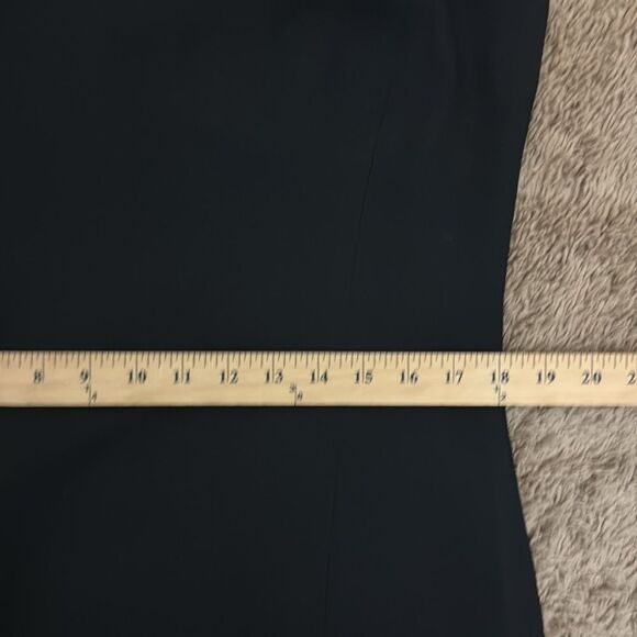 Jones NY V-neck Sleeveless Sheath Dress Black size14 Party LBD Minimalist Career - Picture 4 of 7